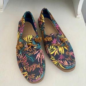 Tropical Print Sperry Topsiders